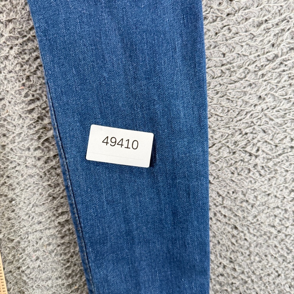 Most Wanted Jeans Women 11 Blue Cotton Denim Skinny Crossover Distressed Stretch - Picture 10 of 10